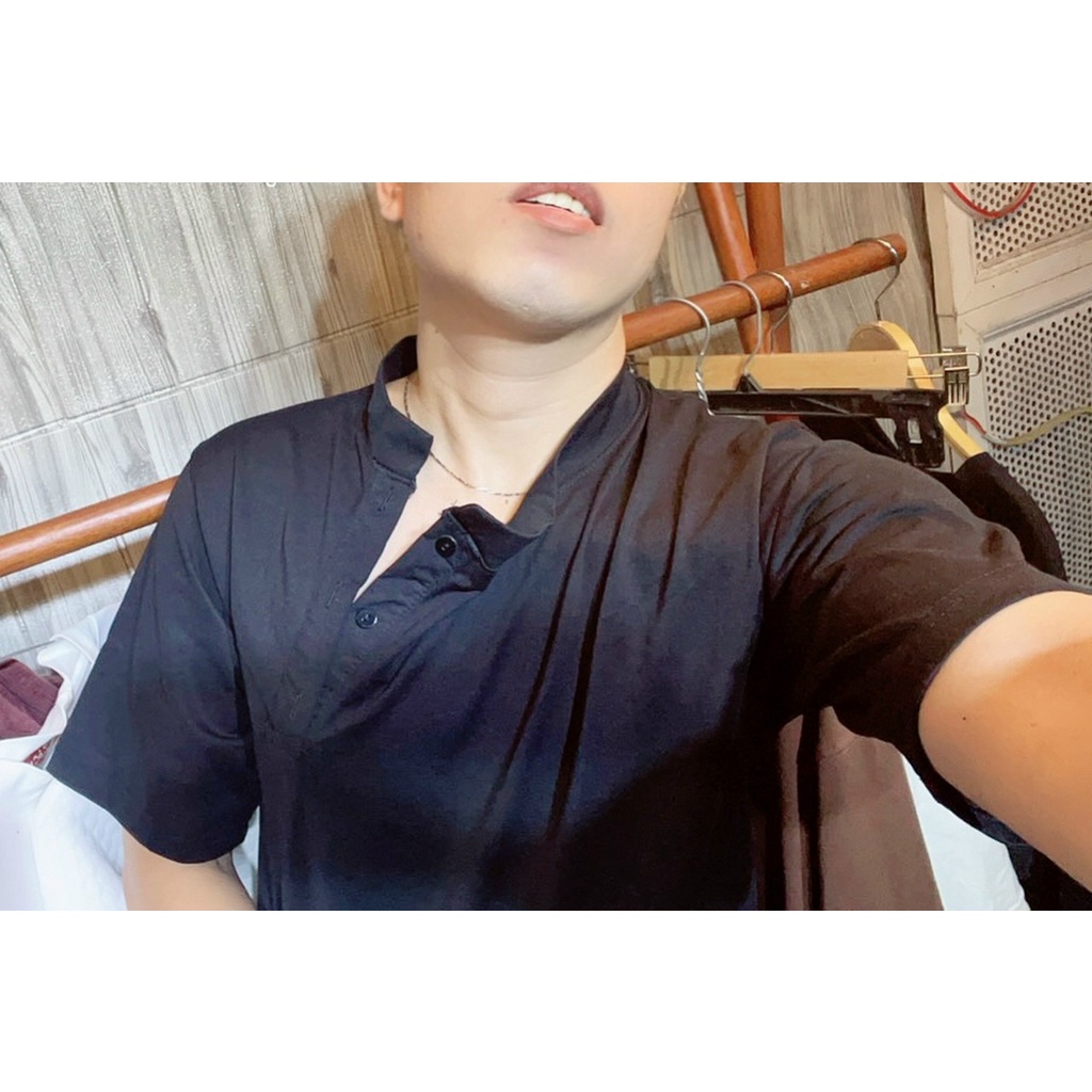 Áo thun Stee Style Cổ xéo NO LIMITED CVC - Giá sỉ Unisex