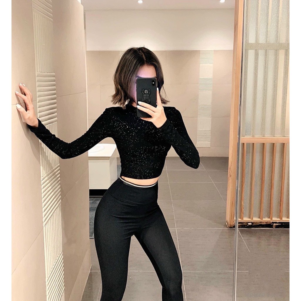 [Mã 11FASHIONSALE1 giảm 10K đơn 50K] Quần Legging Cạp Cao Viền Cạp Nhũ |Hàng Mới| Cạp siêu cao, Hách Dáng | BigBuy360 - bigbuy360.vn