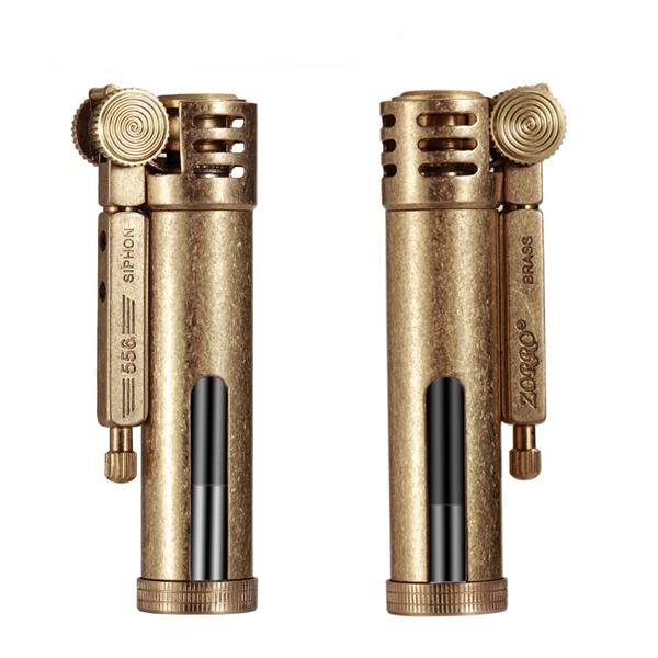 Hộp-Quẹt Bật-Lửa Zorro Z556 lộ thiên đồng nguyên khối nhìn thấy 𝑥𝑎̆𝑛𝑔 cực chất DEVA