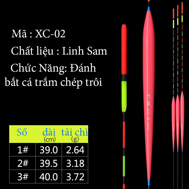 Phao câu cá NaNo câu đơn , câu đài , câu chép trắm trôi  mã XC