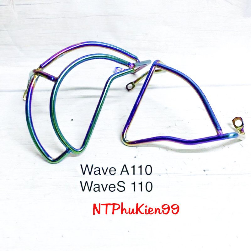 Bộ bảo vệ máy Wave,drem 2 bên lốc máy Wave,drem titan 7 màu