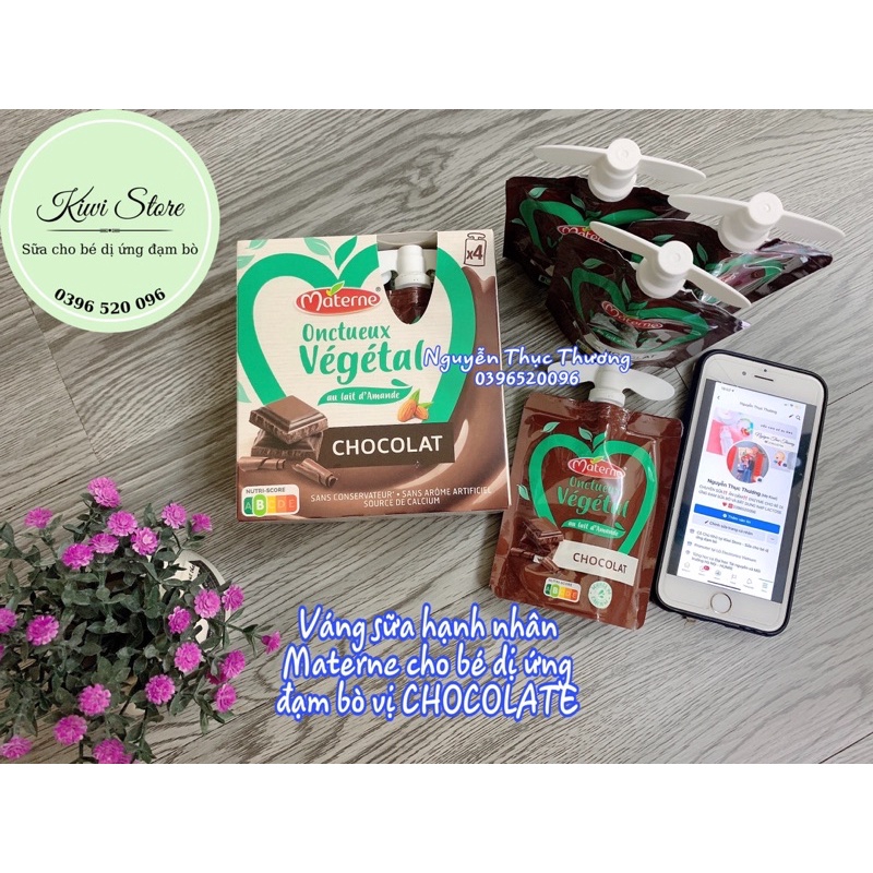 Váng sữa Hạnh Nhân Materne cho bé dị ứng đạm bò 85g