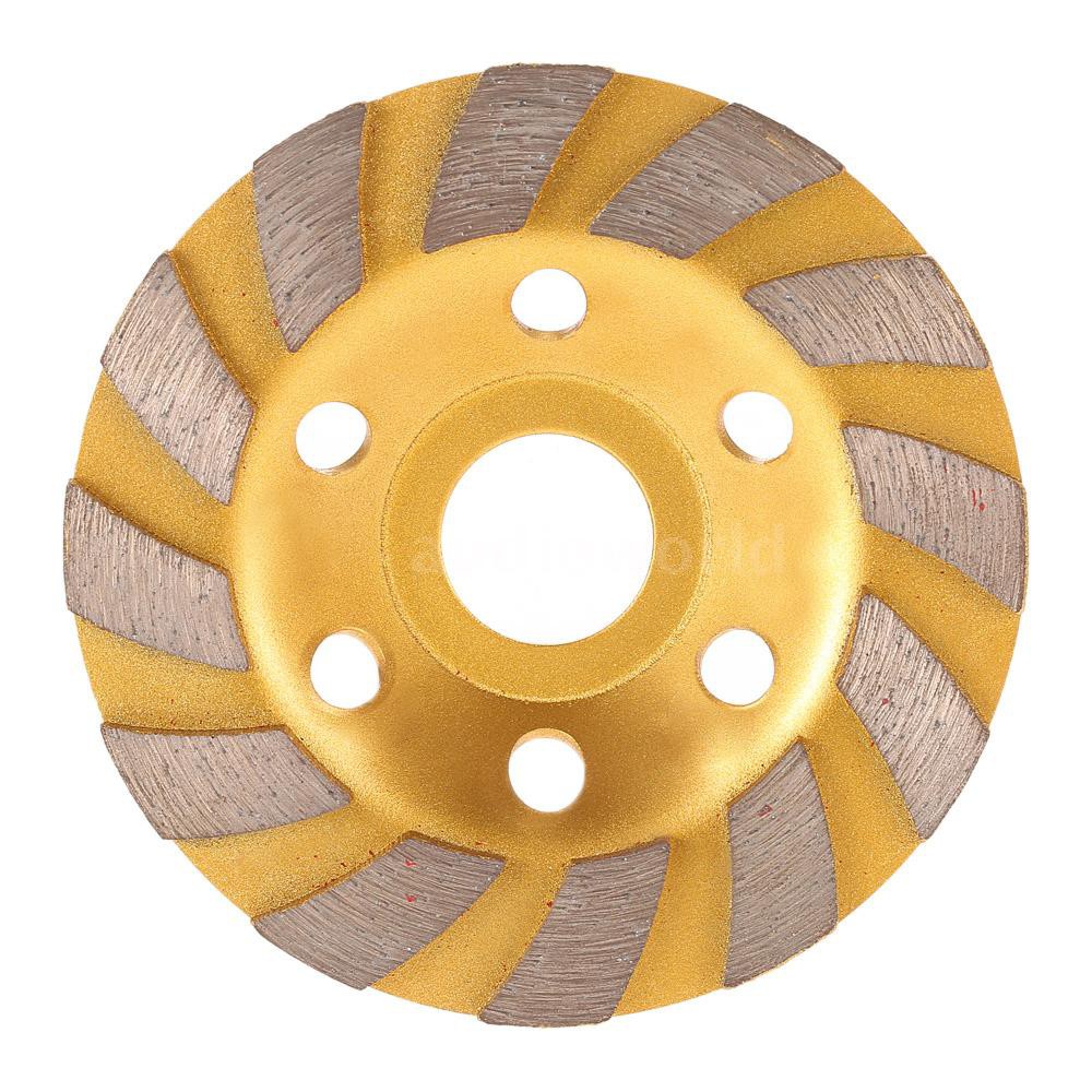 A&D 100mm 4" Diamond Segment Grinding Wheel Disc Bowl Shape Grinder Cup 22mm Inner Hole Concrete Granite Masonry 