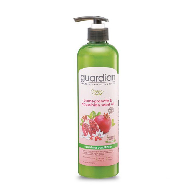 Dầu Xả Guardian Organic Care Pomegranate &amp; Abyssinian Seed Oil Nourishing Conditioner - Lựu &amp; Dầu Hạt Abyssinian 520ml