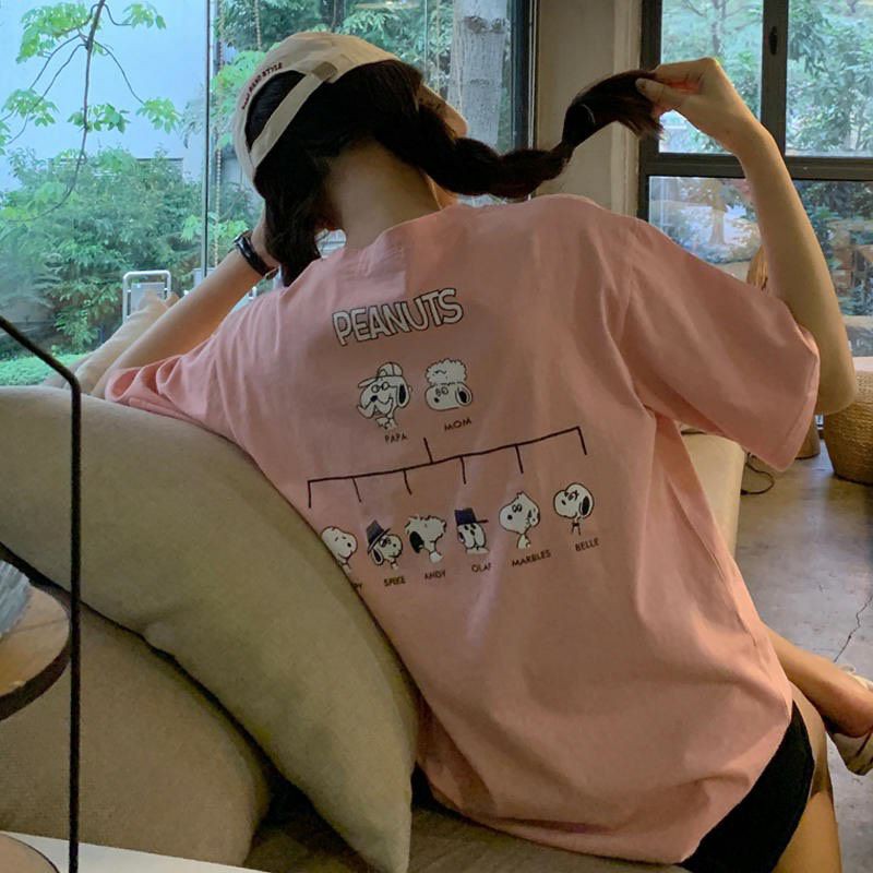 Áo thun tay lỡ Unisex cậu bé và chó