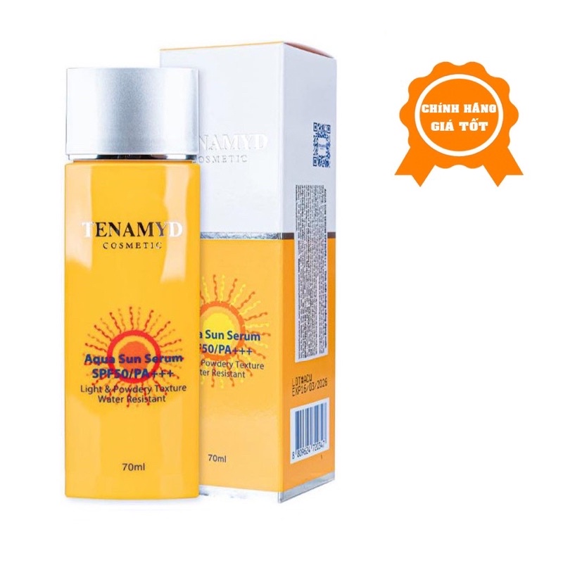 Kem chống nắng Tenamyd - Tinh chất chống nắng dạng nước Tenamyd Aqua Sun Serum SPF50/PA+++