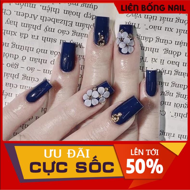 Hoa mai kép dán móng - Hoa bột nail