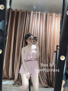 Jum voan lụa cúp ngực
