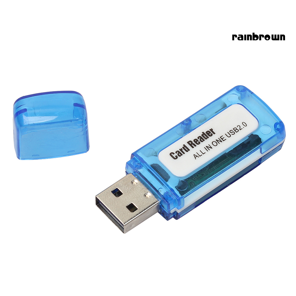 1Pc USB 2.0 4 in 1 Memory Multi Card Reader for M2 SD SDHC DV Micro SD TF Card /RXDN/