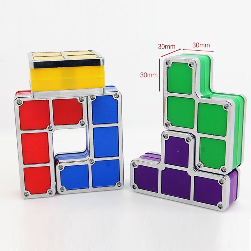 Đèn Led Ngủ Hình Khối Xếp Hình Nhiều Màu Sắc Retro