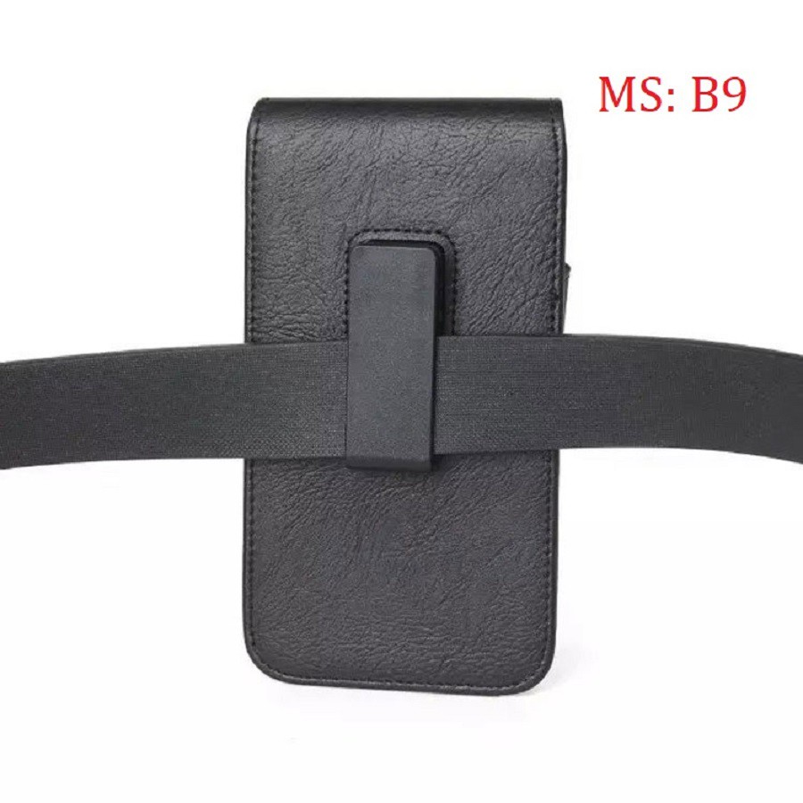 Bao da đựng điện thoại - túi da đeo thắt lưng MÃ B9 nhiều Szie kẹp xoay 360 độ tiện dụng | BigBuy360 - bigbuy360.vn