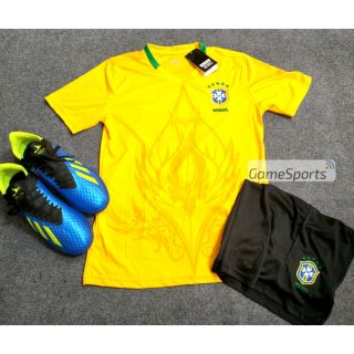 Thun thái - Bộ quần áo bóng đá Brazil Fantasy