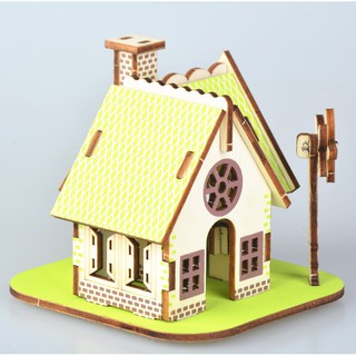 Mô hình lắp ráp gỗ 3D Nhà Ellie