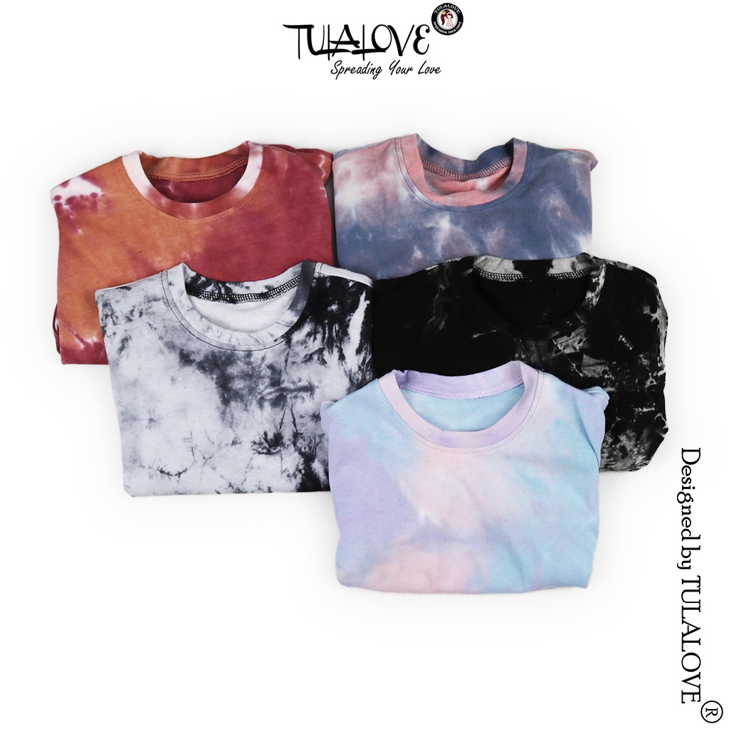 Áo Phông Cho Bé Gái Họa Tiết Màu Loang Hot Trend Áo Phông Cho Bé Tulalove