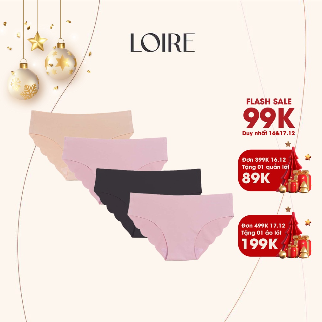 COMBO 4 Quần Lót Không Viền Su Đúc Loirechic QSD04