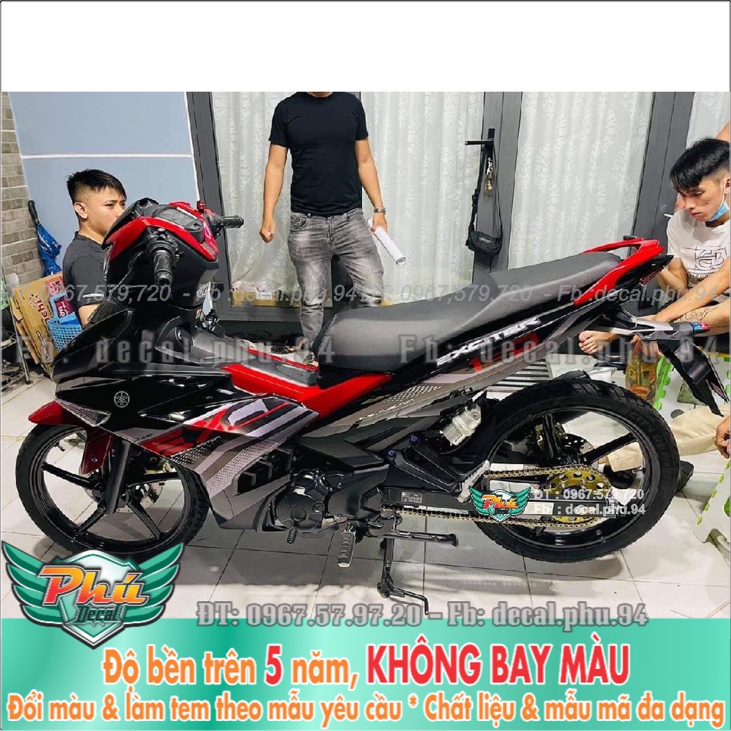 Tem Rời Exciter 150 Y15zr đỏ đen 2021 (K) -1