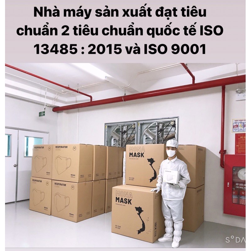 COMBO 3 chiếc khẩu trang bảo hộ Mona Mask tiêu chuẩn N99 ngăn đến 99% hạt bụi siêu mịn có kích thước từ 0,3 Mircromet