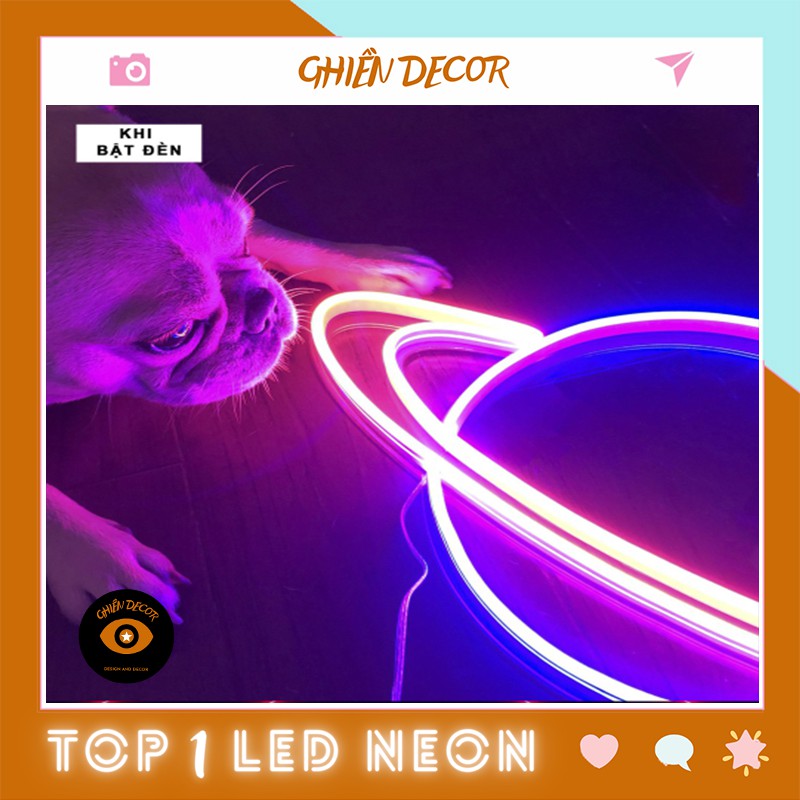 Đèn led Neon trang trí hình Vệ Tinh | Đèn neon trang trí phòng ngủ, treo tường