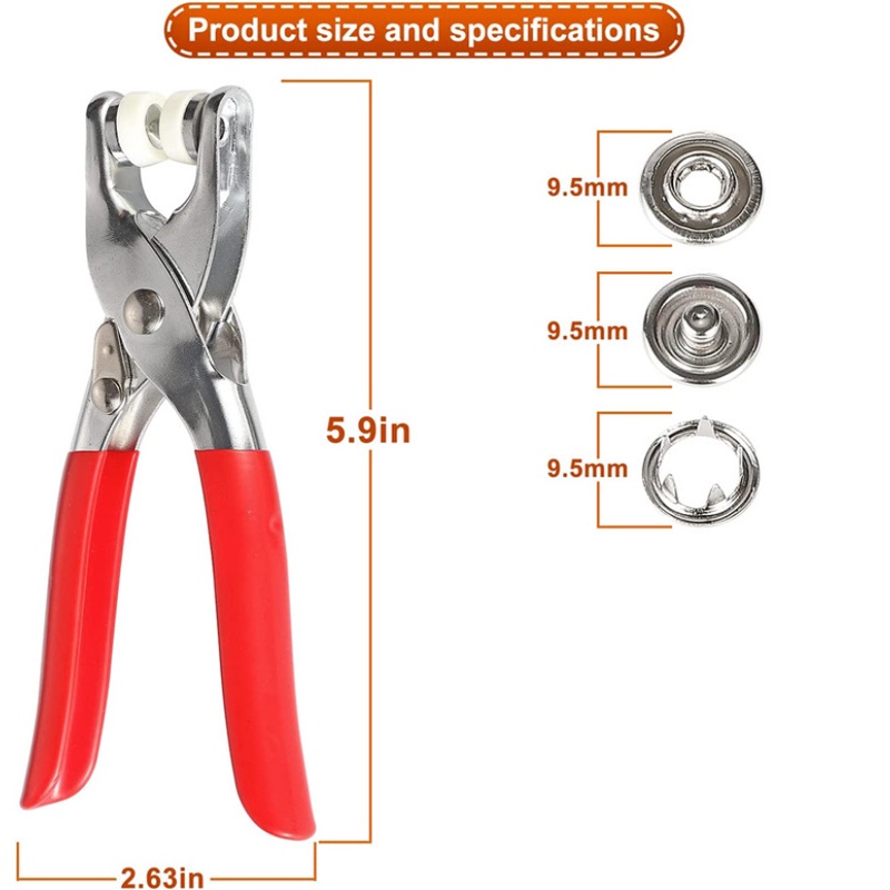 Set 50 / 100 Nút Áo 9.5mm Không Cánh Làm Đồ Thủ Công DIY