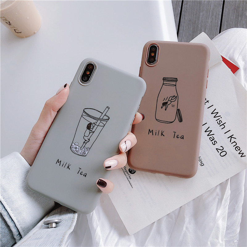 Ốp điện thoại ly trà sữa 3D cho VIVO Y20S Y20I Y12S Y30 Y30I Y19 Y11 Y12I Y15 Y17 V15 V5 V7PLUS V9 V11 Y81 Y91 S1 Z1PRO