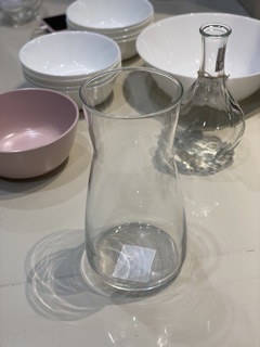 Bình hoa kiêm cốc thủy tinh Ikea Karaff 20x10,5cm