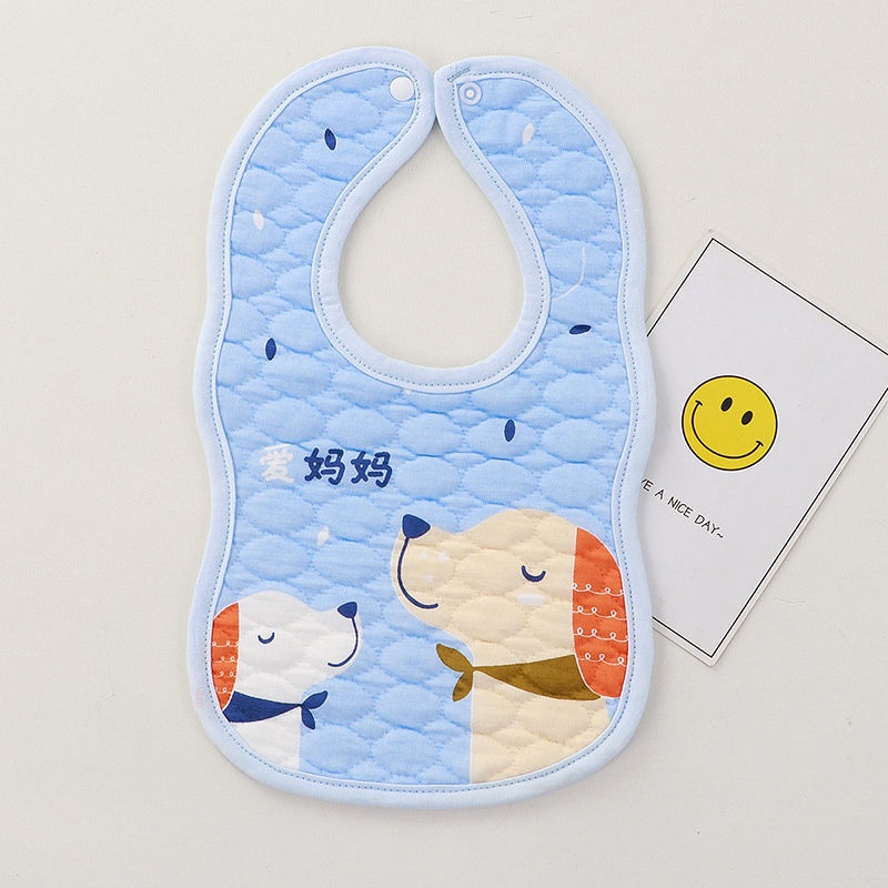 Yếm Ăn Cotton Có Thể Xoay 360 Độ Chống Thấm Nước Bọt Tiện Dụng Cho Bé