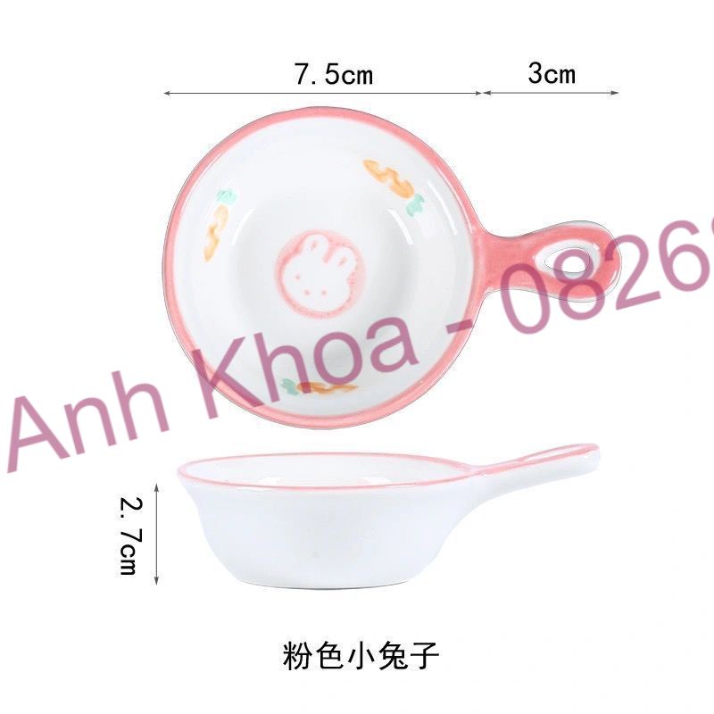 Bát chấm bát đựng đồ ăn dặm bát decor cho bé trang trí bàn ăn xinh yêu