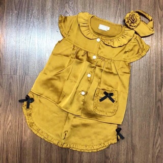 Pijama lụa cho bé gái
