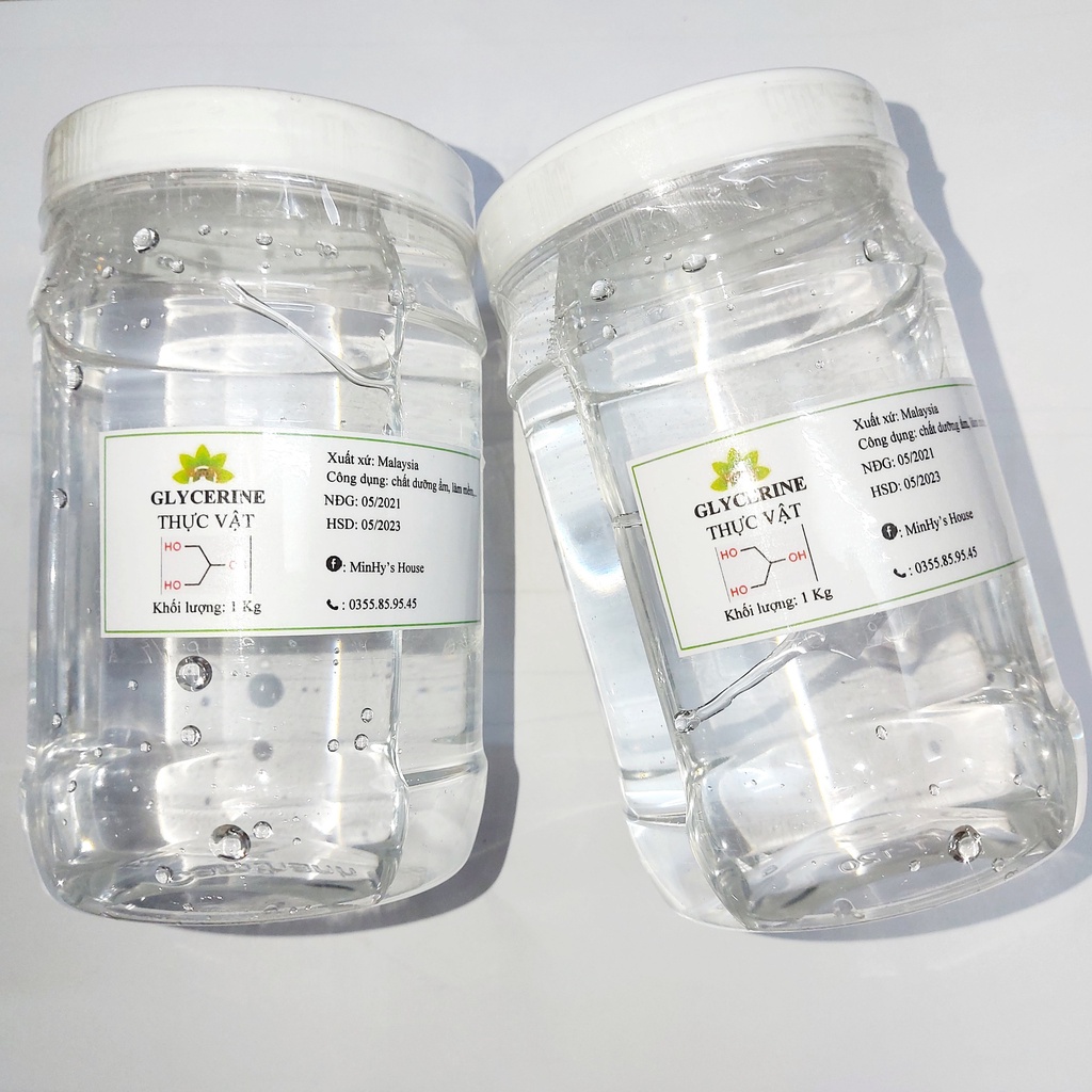 1Kg Glycerine Thực Vật _ Glycerin Nguyên liệu mỹ phẩm