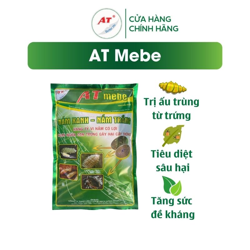 Chế phẩm tiêu diệt sâu sinh học AT Mebe đậm đặc 1kg diệt trừ sâu hại, rầy phấn trắng, rệp, bọ trĩ, sâu đục thân, bọ xít