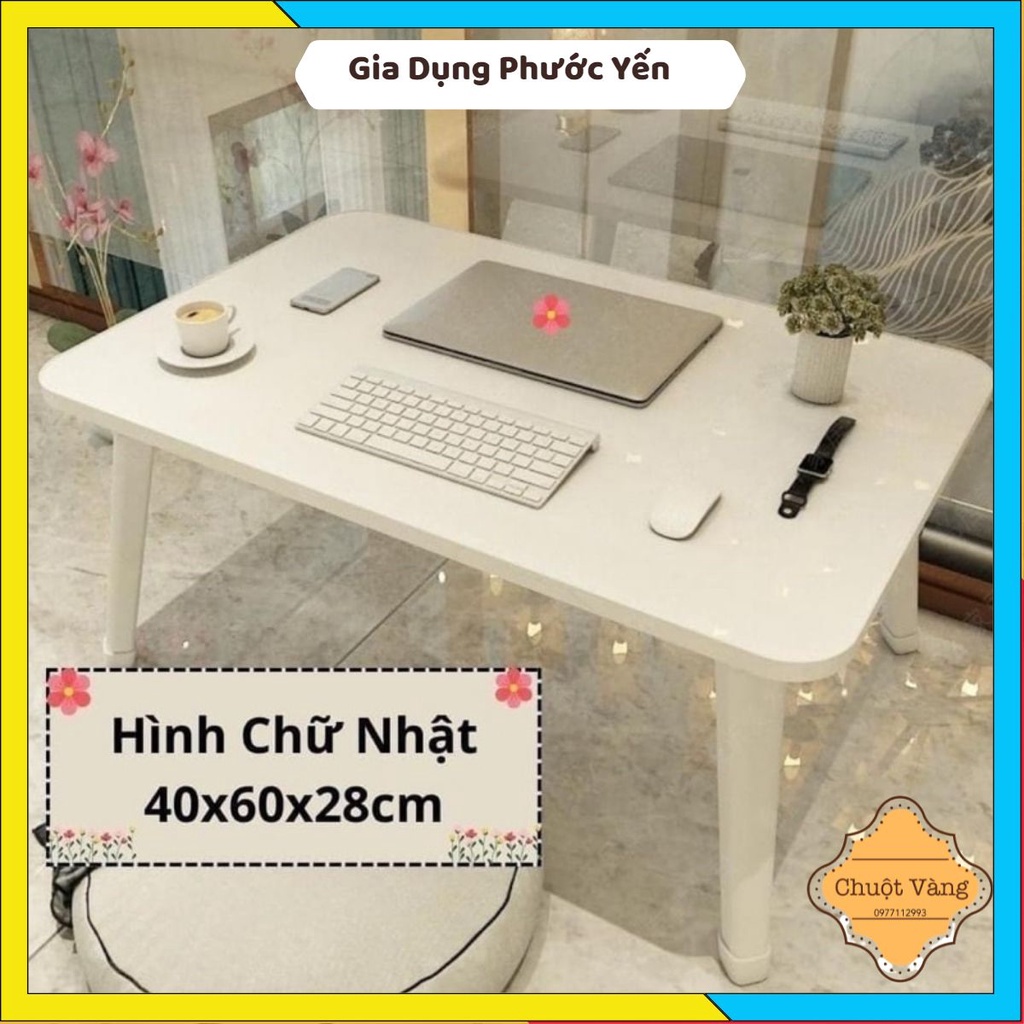 Bàn học gỗ MDF gấp gọn chân nhựa tiện lợi