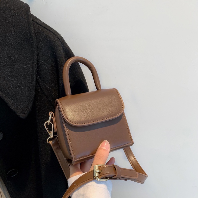 Túi xách nữ mini Quảng Châu cao cấp quai xách đeo chéo dáng hộp 03T2-HV