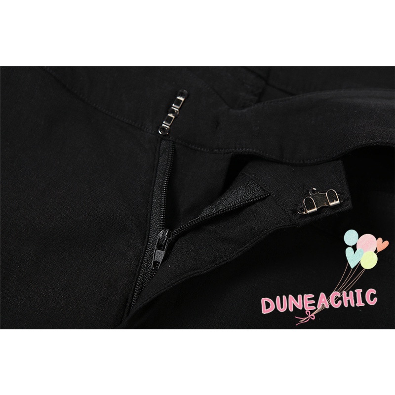 DUNEA Quần Dài Ống Rộng Thời Trang Đường Phố Cá Tính Cho Nữ
