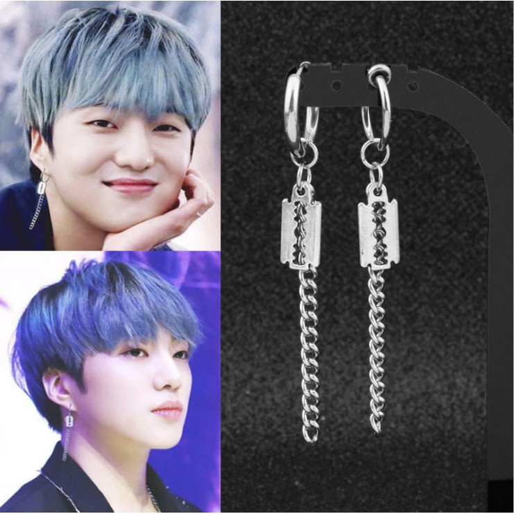 Khuyên tai hình lưỡi lam cá tính