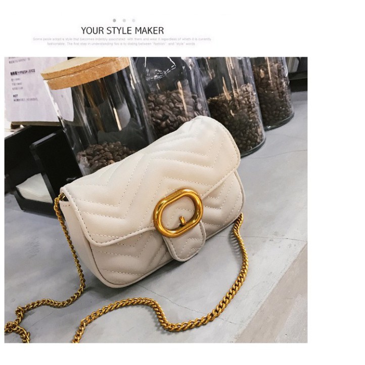 {Hot Trend} Túi xách nữ đeo chéo khóa mạ vàng sang chảnh siêu xinh TX22 túi đeo vai | BigBuy360 - bigbuy360.vn