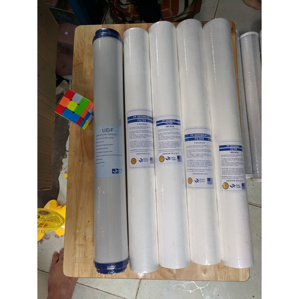 Bộ 5 Lõi lọc nước số 1 PP 20 inch tem chuẩn USA | BigBuy360 - bigbuy360.vn