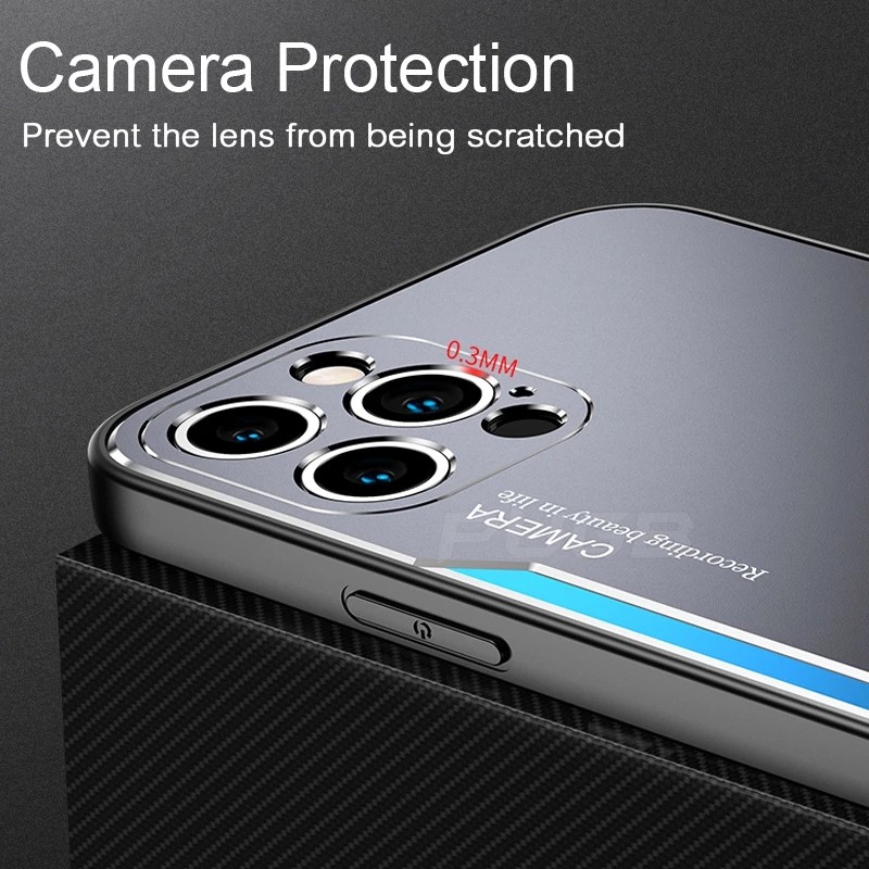 Ốp điện thoại nhôm nhám sang trọng chống sốc cho Xiaomi Redmi Note 10 10s 10 Pro Max K40 Pro Plus