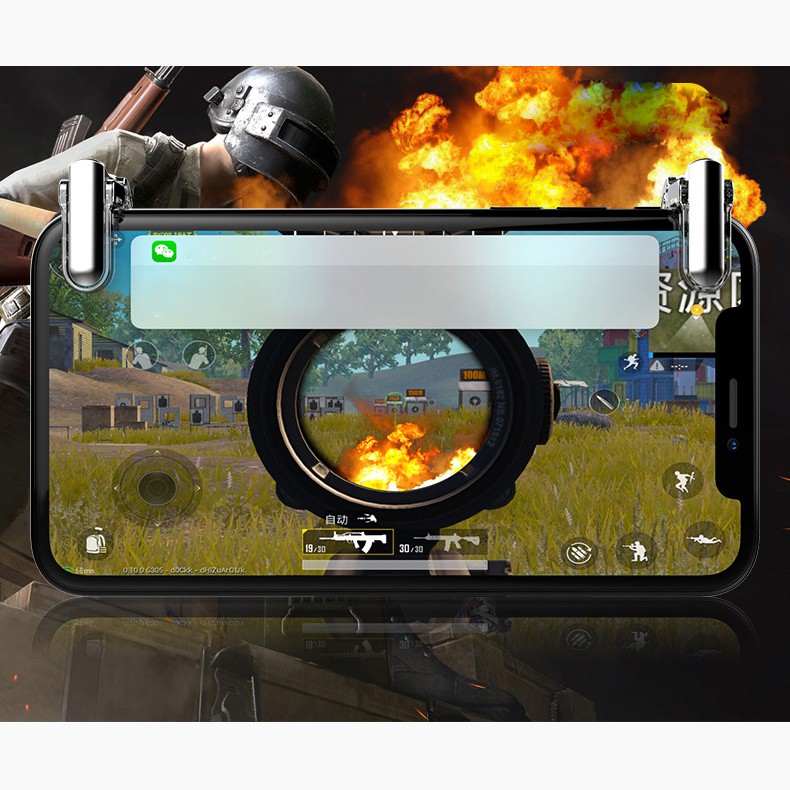 Bộ 2 nút bấm chơi game PUBG dạng kẹp mini hỗ trợ chơi game