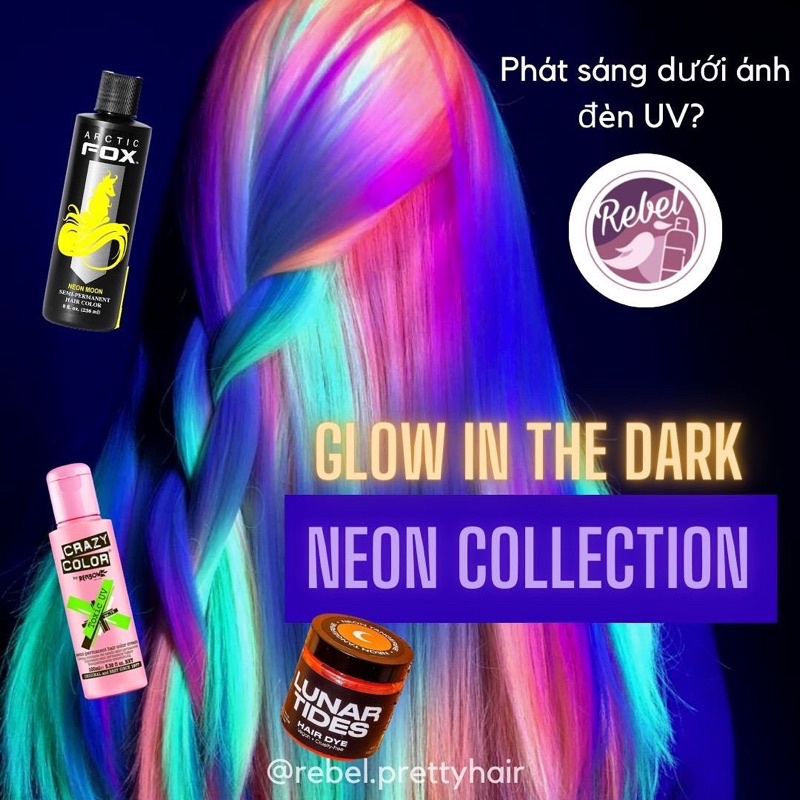 Thuốc Nhuộm Phản Quang Tia UV - Lunar Tides, Arctic Fox, Crazy Color, Lariche Directions, Punky Colour