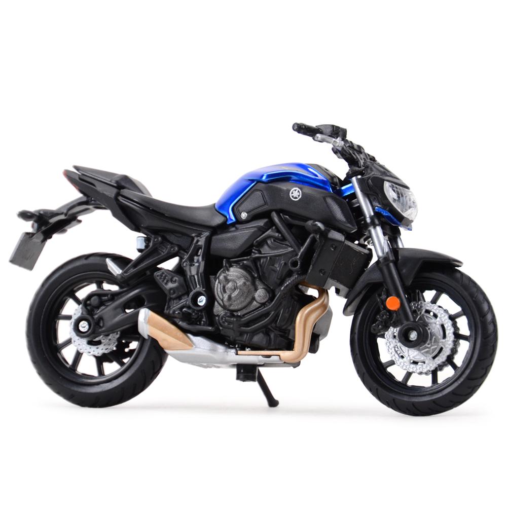 Maisto 1:18 2018 Yamaha MT07 Die Cast Đồ chơi mô hình tĩnh mô tô sưu tầm