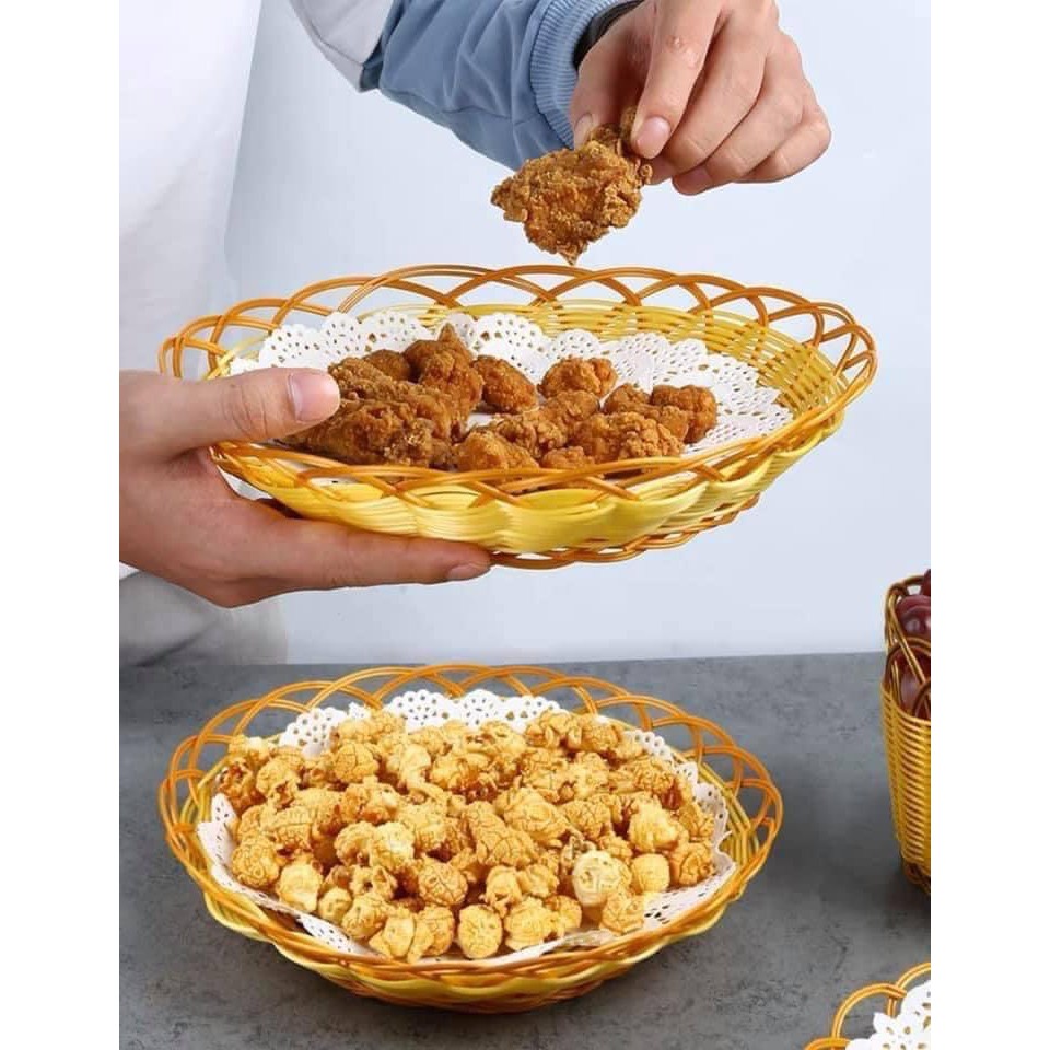 Giấy Nến  Thấm Dầu Mỡ 21cm - Đục Lỗ Hoạ Tiết Siêu Đẹp ( Set 140 Tờ)