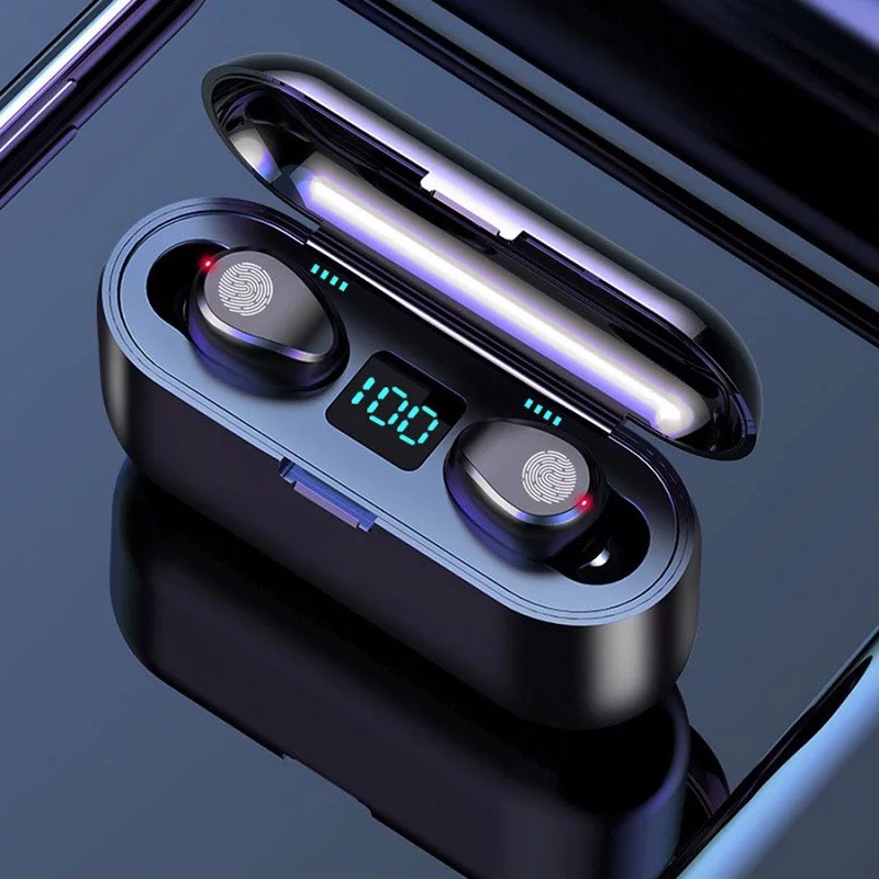 HỎA TỐC 2H -Tai nghe True Wireless Amoi F9 PRO Bluetooth 5.0 phiên bản cảm ứng, kiêm sạc dự phòng - BẢO HÀNH 12T