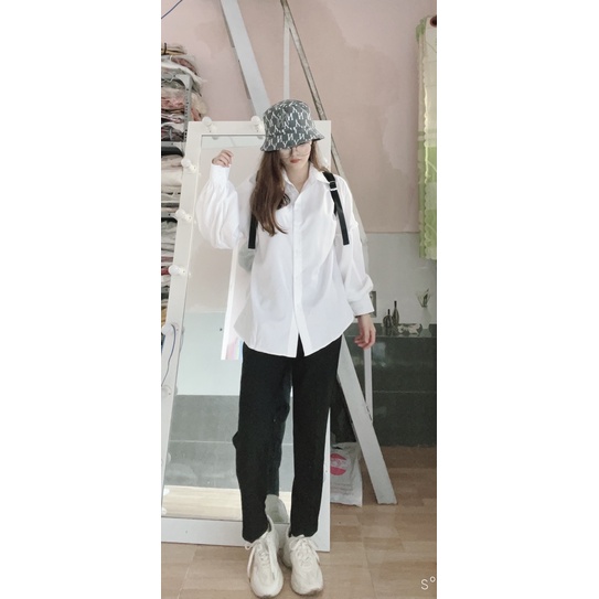 SƠ MI TRƠN TRẮNG TAY PHỒNG