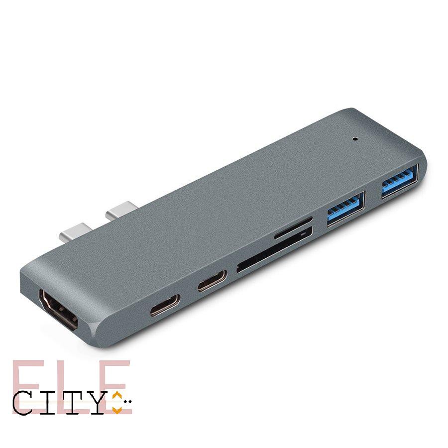 Bộ Chuyển Đổi 107ele Usb 3.1 Type-C Hub Sang Hdmi 4k Hub 3 Usb C Hub 3.0 Tf Pd Cho Macbook Pro / Air