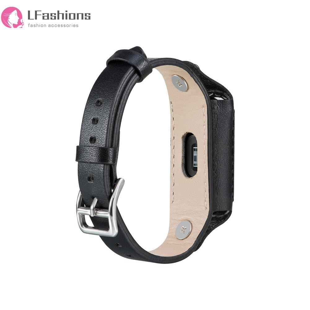 Dây Đeo Da Thay Thế Có Khóa Kim Loại Cho Đồng Hồ Thông Minh Miband 2