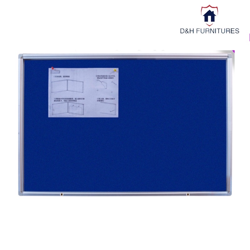 Bảng ghim nỉ xanh dương dành cho văn phòng trường học-D&H Furnitures