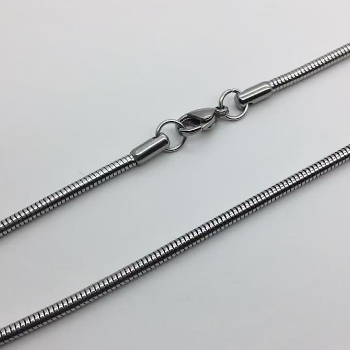 Dây chuyền nữ hàn quốc kiểu mì vuông bằng titan không đen vĩnh viễn - DCTT22019-2