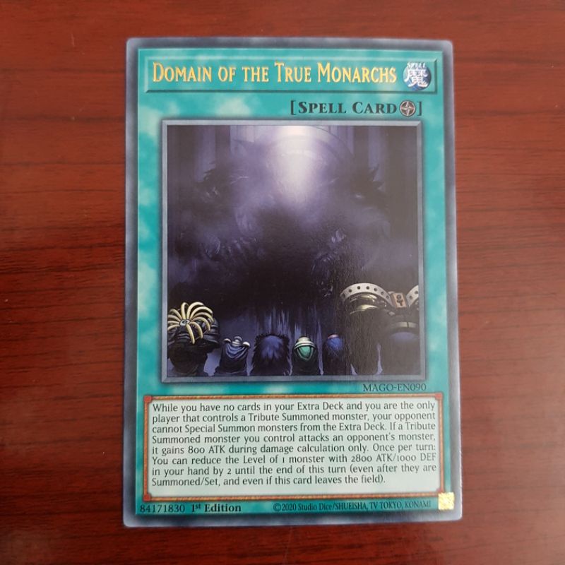 Lá bài Domain of the True Monarchs - MAGO-EN090 - Rare 1st Edition
