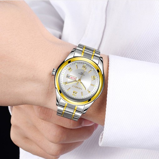 (New Arrival) ĐỒng Hồ Nam Chạy 2 Lịch LAGMEEY Phiên Bản Doanh Nhân 2018 Dây Thép Không gỉ Cao Cấp | BigBuy360 - bigbuy360.vn