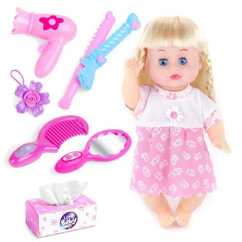 Đồ Chơi Búp Bê Có Âm Thanh Kèm Phụ Kiện Cho Bé